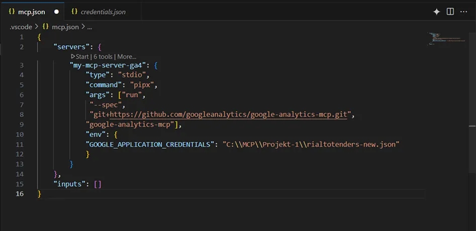 24.37 - VS Code MCP server GA4
