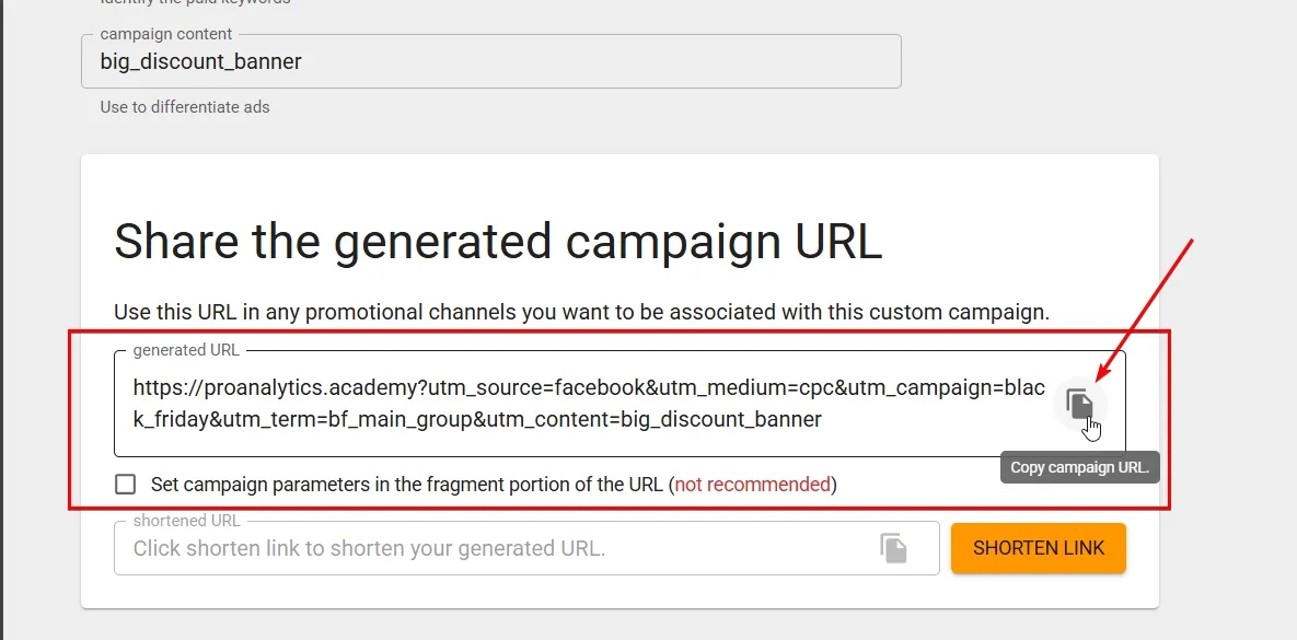 29.10 Campaign URL Builder link