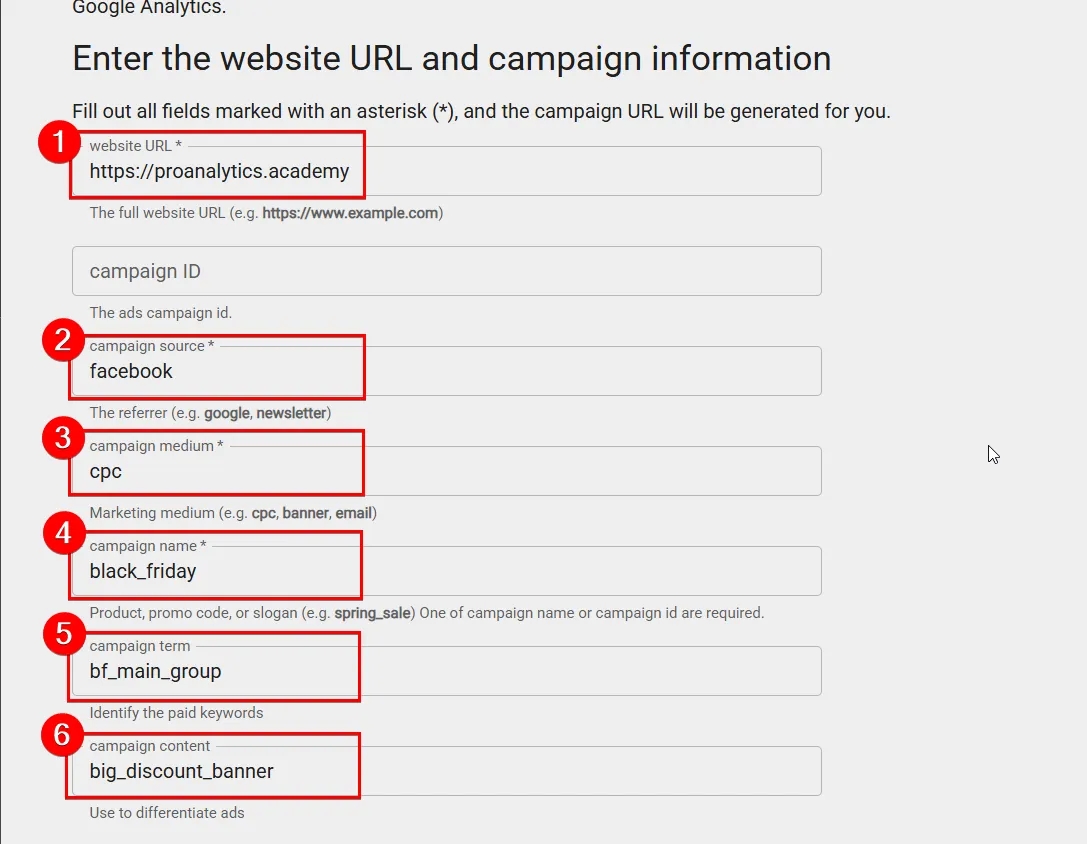 29.9 Campaign URL Builder