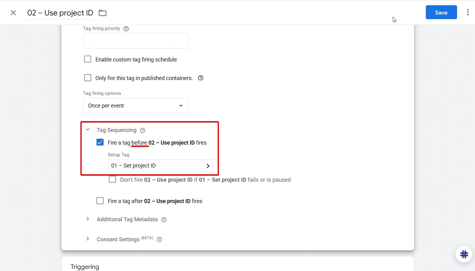 44.26 Tag sequencing