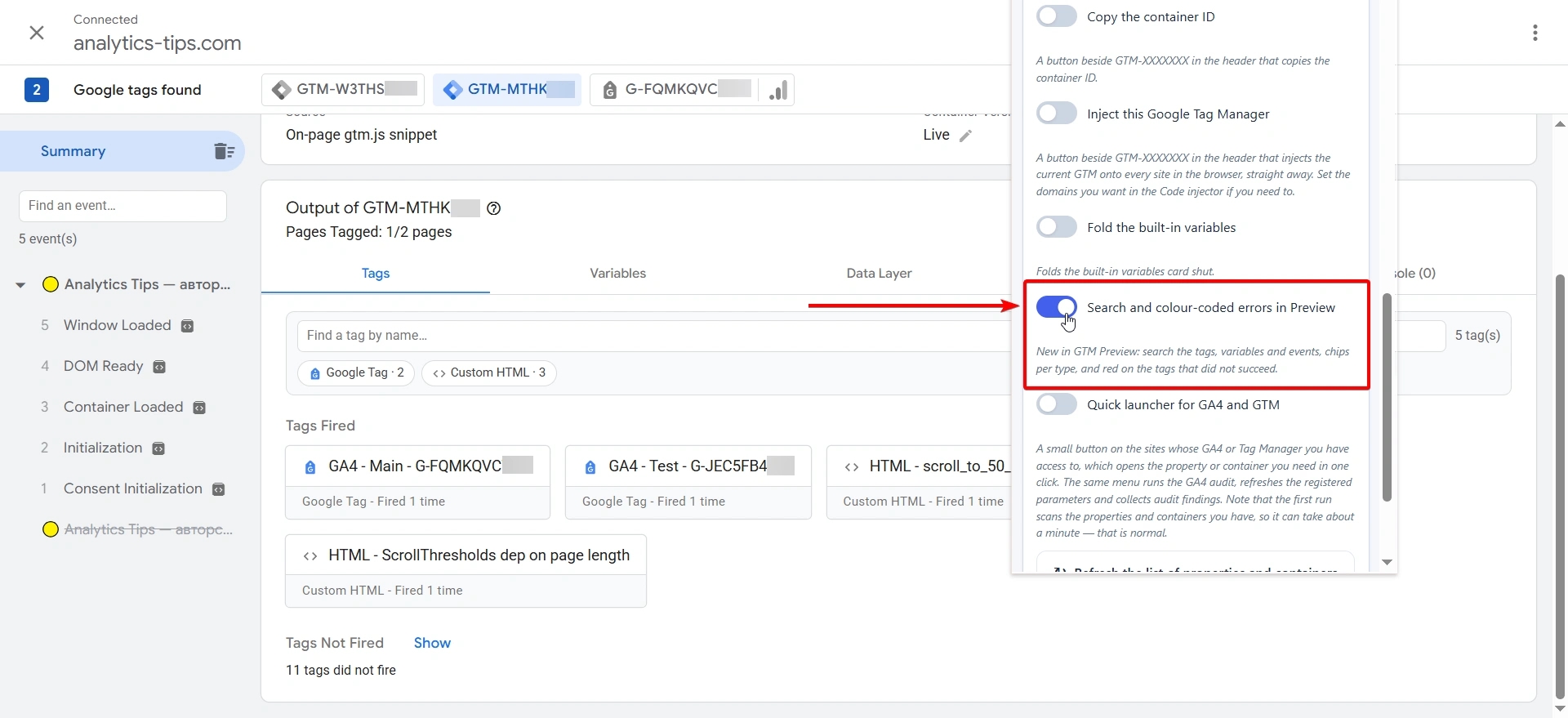 44.32 Activate search in preview