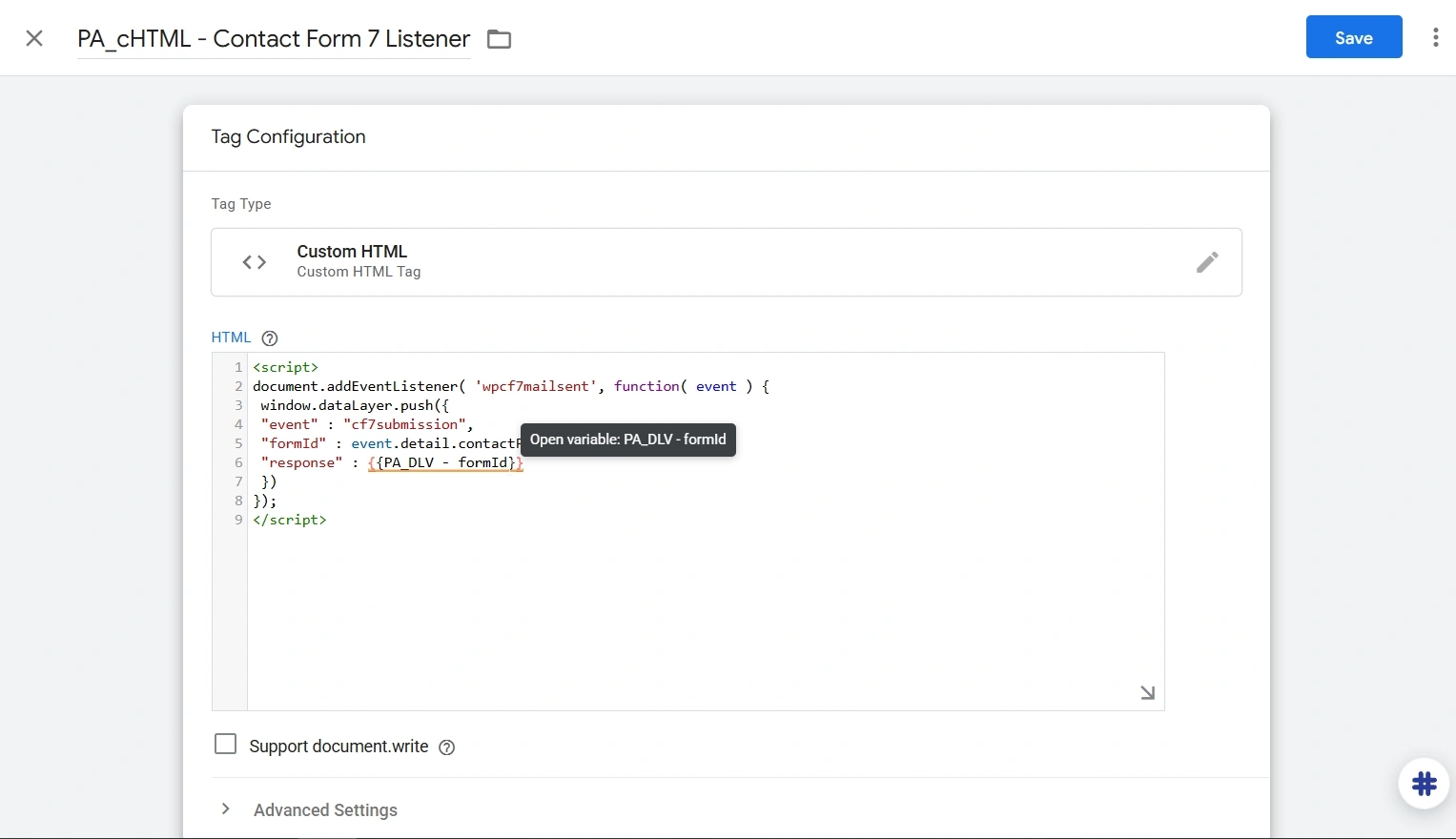44.4 Edit variable in HTML code