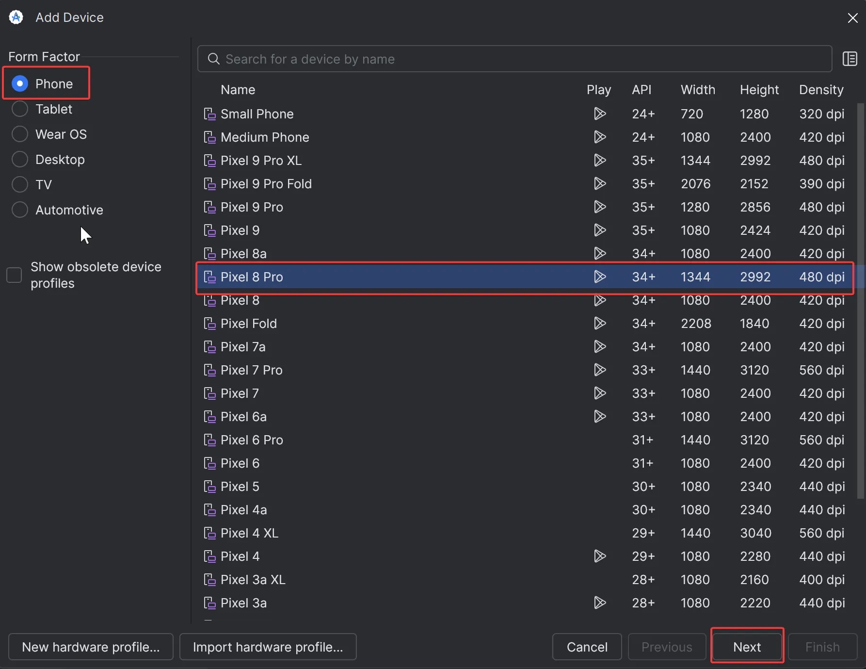 19.26 choose device