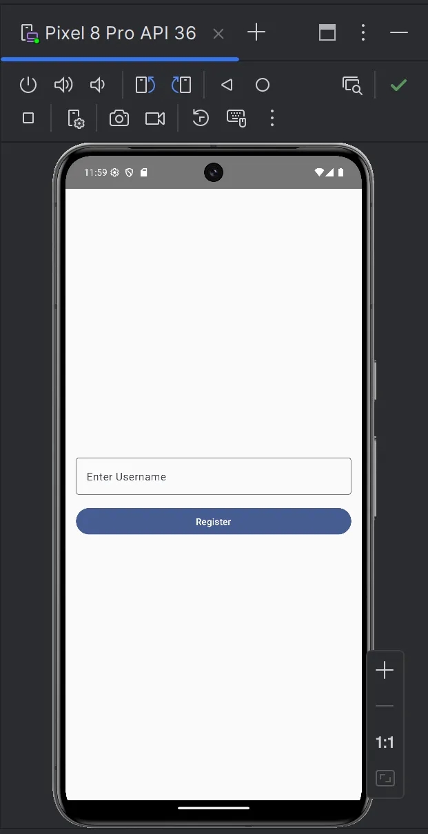 19.30 launched app on device