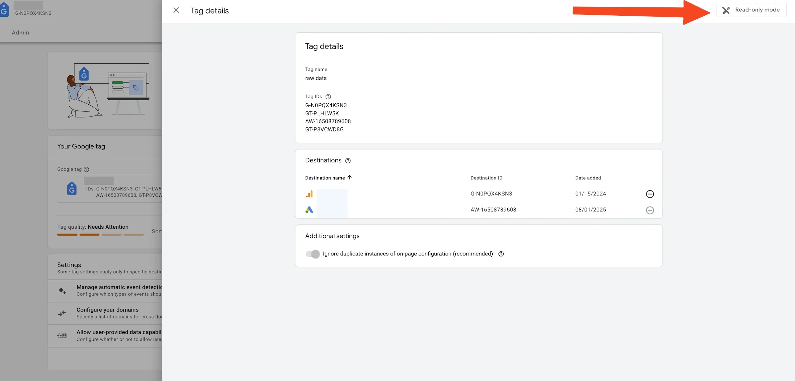 34.2 Google Tag Access