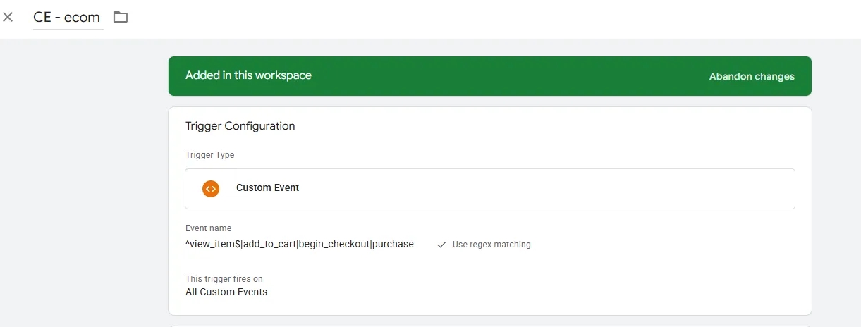 35.18 Trigger for eCommerce funnel events