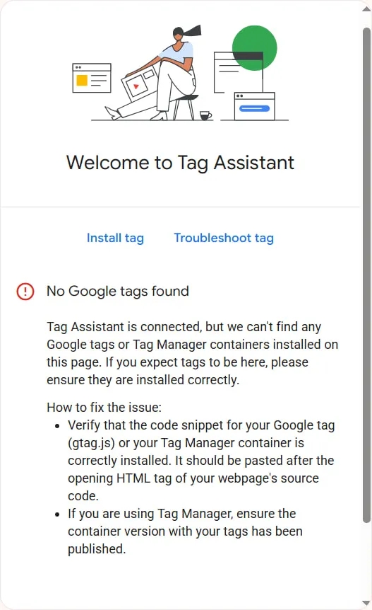 36.10 ENG Checking GTM with Tag Assistant fail