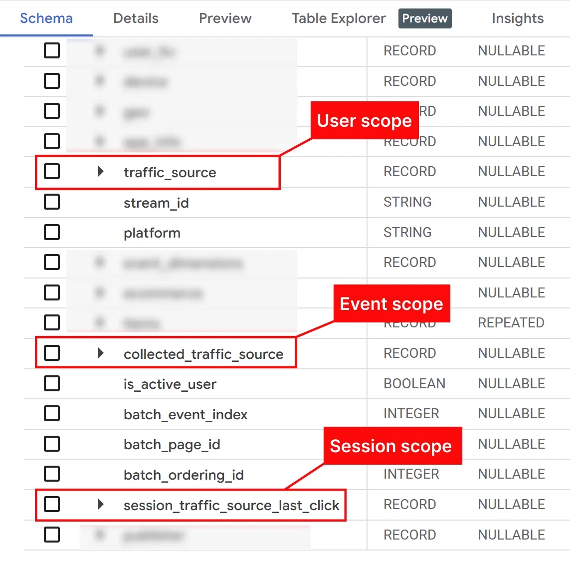 39.11 ENG Dimensions` scopes BigQuery