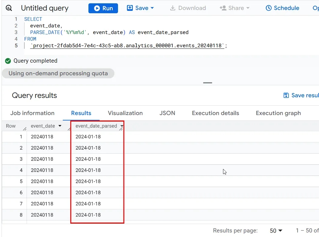 39.2 Parse Date sql query