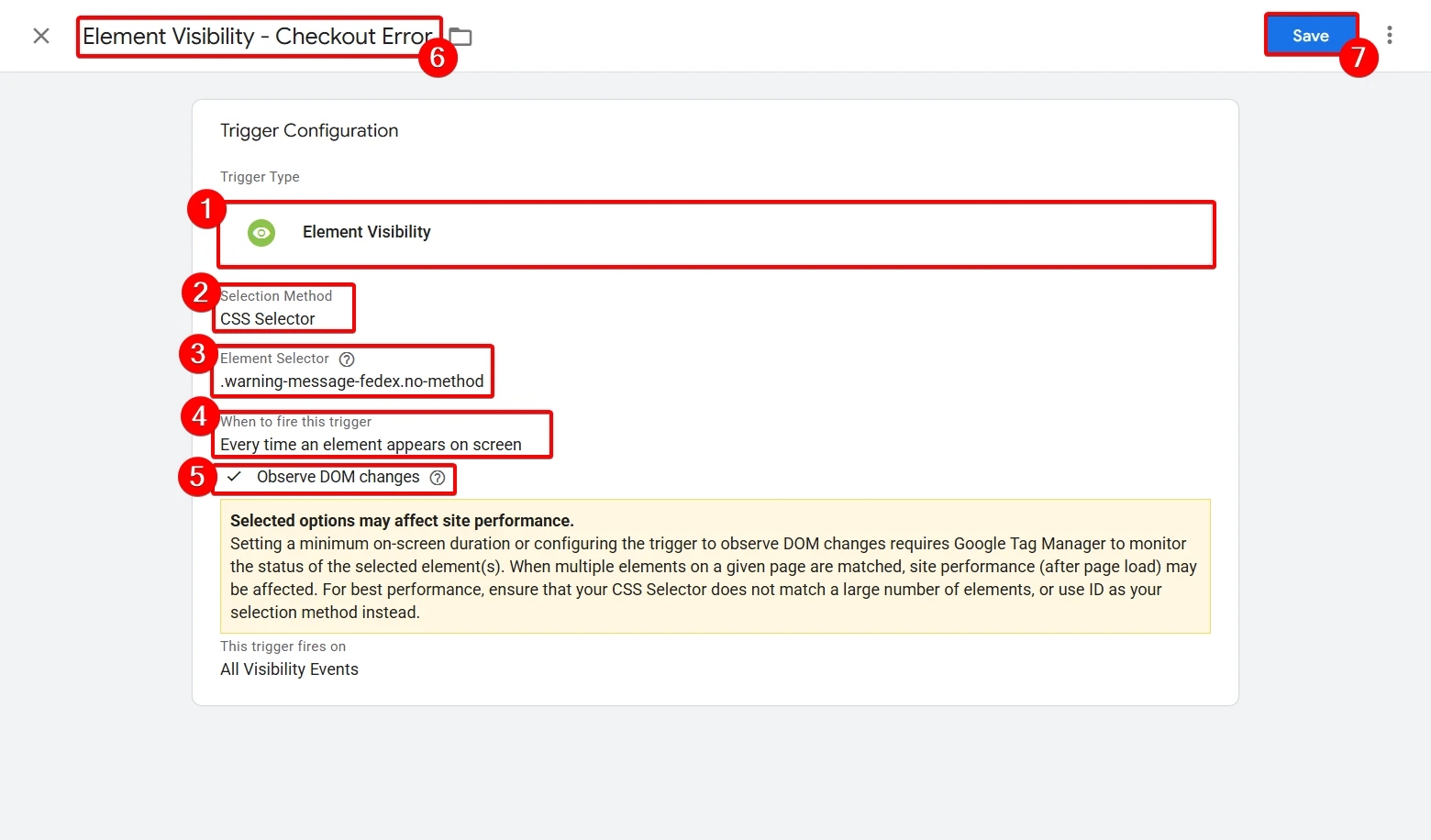 42.23 Form error trigger setup