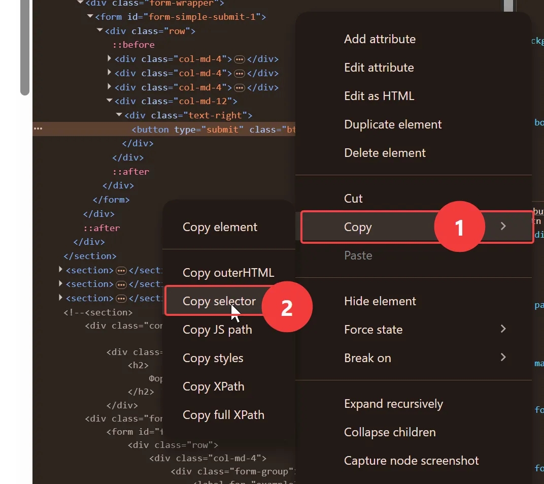42.3 Copy selectorr