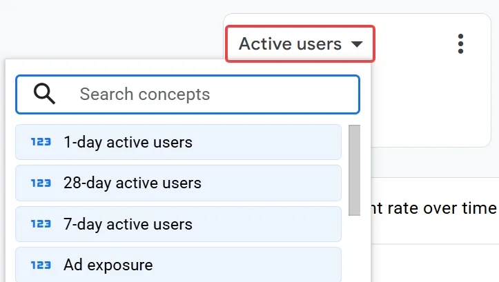 43.10 Change scoreboard metric in concept picker