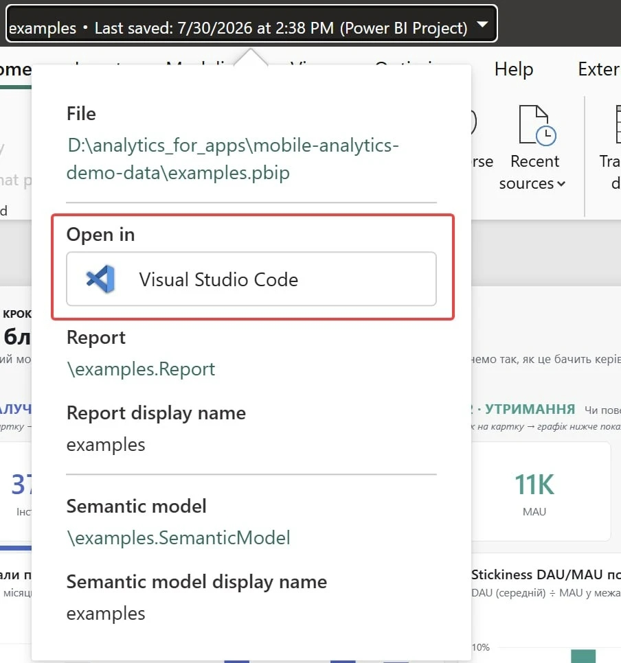 n65.2 VS code PBI