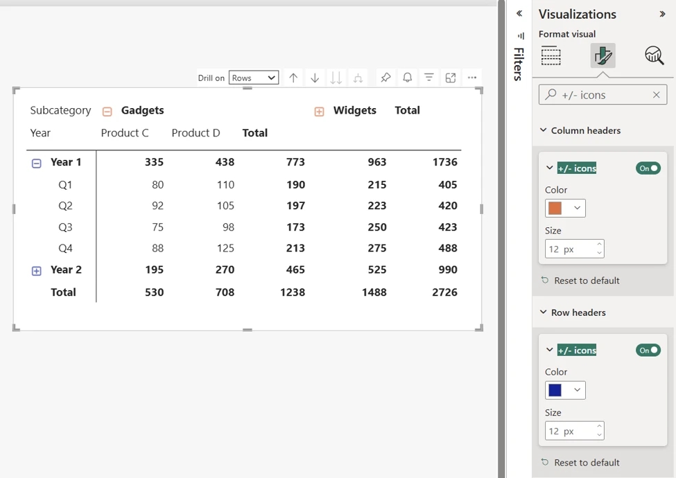 n65.3 PowerBI Matrix update